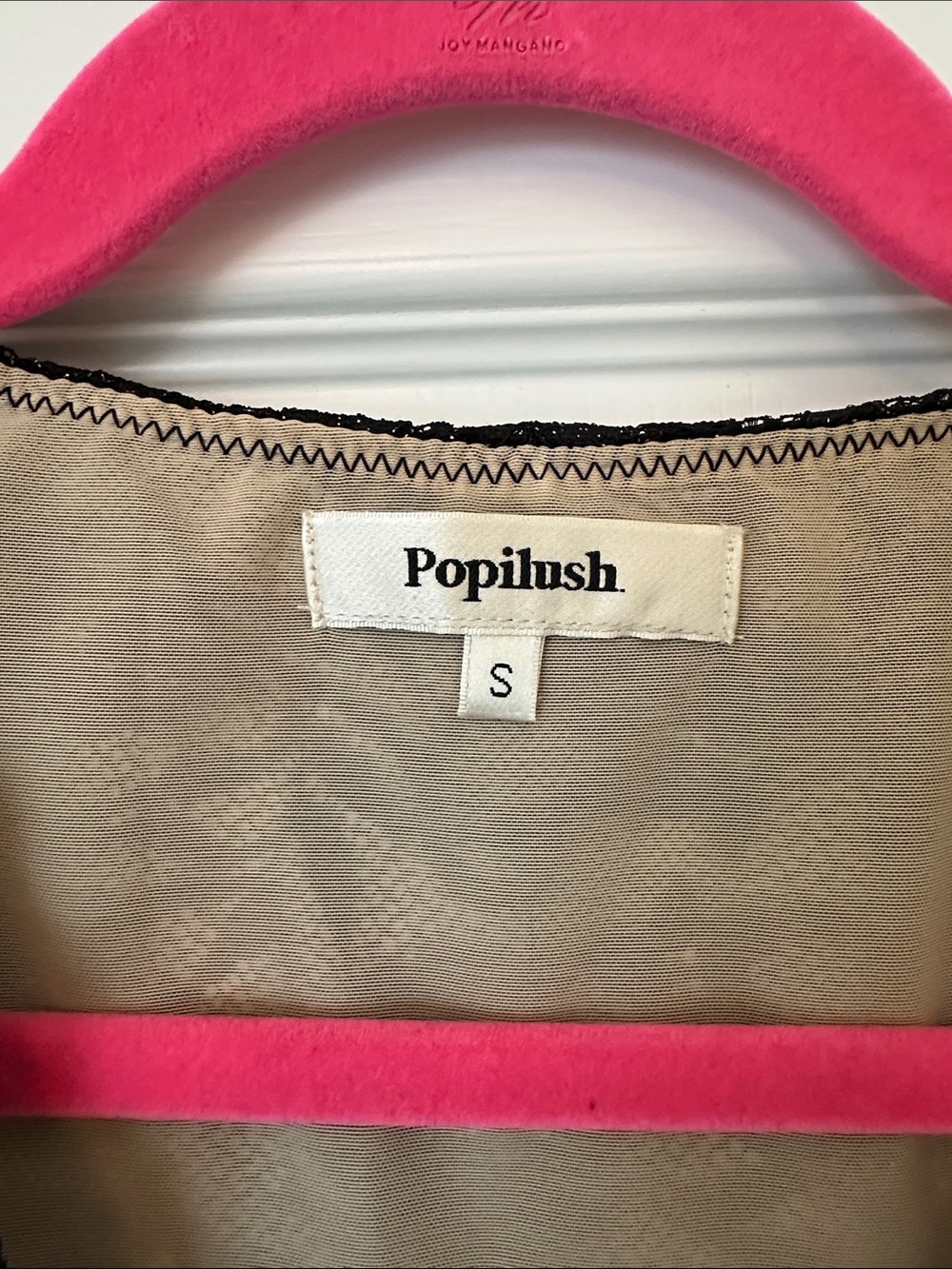 Popilush Body Shaping Black Lace V-Neck Bodysuit metallic gold nude upper size S - Picture 4 of 8